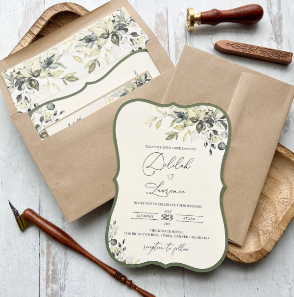 Kreatif dengan model kertas lipat dan potongan unik